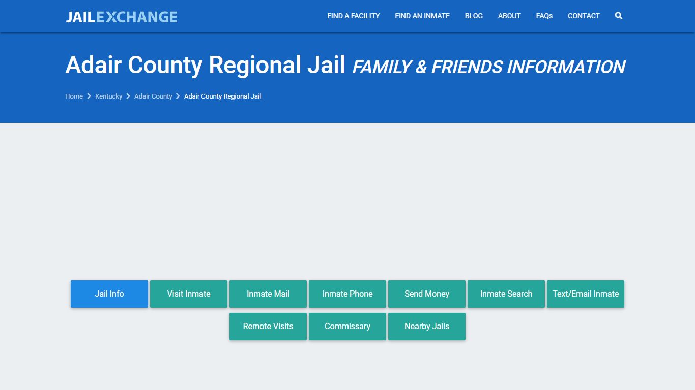 Adair County Regional Jail KY | Booking, Visiting, Calls, Phone